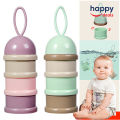 3 Layer Baby Milk Powder Formula Food Container For Outdoor Feeding Dispenser. 