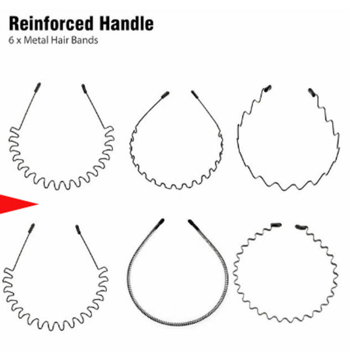 Unisex%20Metal%20headband%20Trendy%20Black%206pcs%20set%20Waved%20headband%20Men's/women's%20Wave%20style%20Spiral%20hairband%20for%20Sports%20Gym%20Outdoor%20activities%20Fashion%20accessory%20Hair%20styling%20-%20Image%208