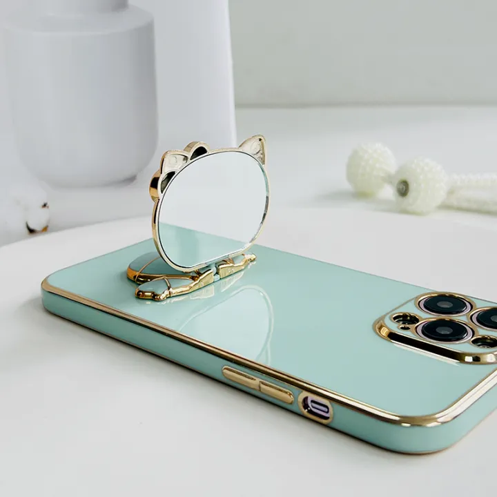Hontinga%20for%20Tecno%20Pova%205%20Pro%205G%20Back%20Cover%20With%20Kitty%20Mirror%20Folding%20Bracket%20Soft%20Silicone%20Phone%20Case%20-%20Image%207