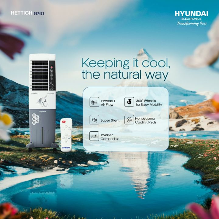 Hyundai%2035%20L%20Tower%20Air%20Cooler%20with%20Remote%20%7C%20Icequake%20R%20%7C%20Blower%20Fan,%20Ice%20Chamber,%204-Way%20Airflow%20-%20Image%204
