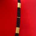 Black 3 Line Mangalsutra For Women. 