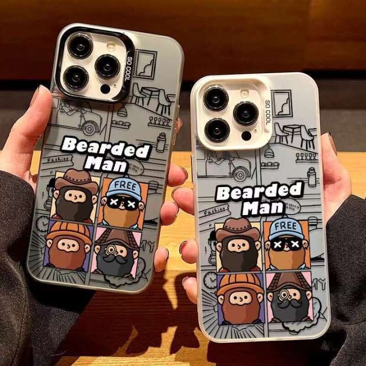 Funny%20Mustache%20Man%20Compatible%20iPhone%2017%20Case%20Apple%2015%20Trendy%2016%20Shockproof%2013%20Pro%20Max%20Unique%20-%20Image%203