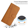 Vantime for Realme C63 / C61 4G Retro PU  Wallet Case Flip Clasp Stand Cards Holder Casing+Lanyard. 