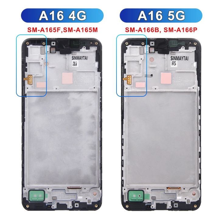 Luxury%20For%20Samsung%20A16%205G%20SM-A166B%20LCD%20Display%20Touch%20Screen%20Digitizer%20Replacement%20for%20A16%204G%20SM-A165F%20Mobile%20Phone%20Repair%20Part%20-%20Image%204