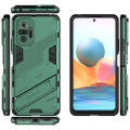 Lenuo Punk-Casing For Xiaomi Redmi Note 10 Pro / Redmi Note 10 Pro Max Back Cover Eight-Color Anti-Fall And Anti-Slip Phone Bracket Lens Protection Cover Lovers Case. 