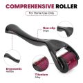 0.5mm Derma Roller for Hair & Beard Growth | Titanium Micro Needle Roller for Hair Regeneration, Skin Care, Acne Scars, Wrinkles, Dark Circles | EasyGlow Microneedle Therapy Tool. 