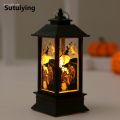 Sutuiying Hot Selling Anrushide Haloween Party Decor Supplies Halloween Decorations Led Candle Light Portable Vintage Witch Castle Pumpkin Ghost Hanging LED Lantern Lamp. 