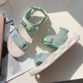 Open Toe Flat Casual Summer Walking Sandal For Women 6692-2 Green. 