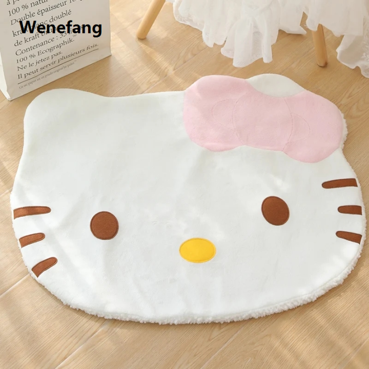 Wenefang%20Sanrio%20Hello%20Kitty%20Cartoon%20Cute%20Big%20Head%20Floor%20Mat%20Non-slip%20Soft%20Bargain%20price%20Bedroom%20Living%20Room%20Decor%20Miniso%20Decor%20Birthday%20Gifts%20For%20Girl%20-%20Image%203
