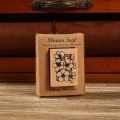 RHS Online 1PCS Flower Box Honey Words Series Seal Wooden Stamp Self Inking Seal Diary Journaling Decoration DIY Handmade Crafts Scrapbooking. 