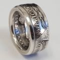 【Happy LifeStore||n】men antique coin ring American dollar sterling silver rings for men. 
