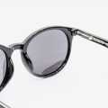 Black Color Circular Shape Frame With Black Color Glasses Unisex Sunglasses. 