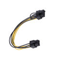 6-Pin to 8-Pin(6 + 2 ) Video Card Power Cable Extension Cable Slide Rail Power Supply Adapter. 