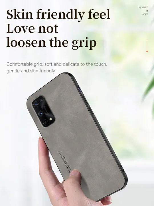 Lereach%20For%20Realme%20X7%20Pro%20Case%20Luxury%20Sheepskin%20Leather%20Shockproof%20Matte%20Back%20Cover%20-%20Image%205