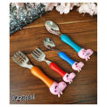 Kids Zone - Kids Peppa Pig Tableware Spoon & Fork Stainless Steel 4 Pcs Set. 