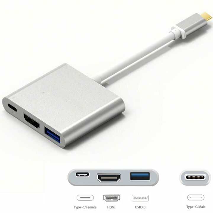 Original%203%20in%201%20USB%203.1%20Type%20C%20to%20VGA%20Adapter%20Multiport%20USB%203.0%20Hub%20with%20Type-C%20Female%20Charging%20Port%20&%20Video%20Converter%20for%20MacBook%20Pro%20-%20Image%205