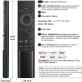 OUMERY 2X Niversal Smart TV Remote Control,Infrared Remote Control with , Prime Video. 