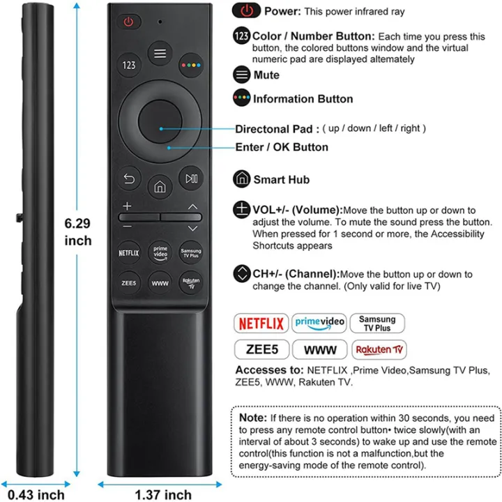 OUMERY%202X%20Niversal%20Smart%20TV%20Remote%20Control,Infrared%20Remote%20Control%20with%20,%20Prime%20Video%20-%20Image%202