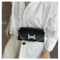 Women’s PU Leather Handbag 2607 | Stylish Ladies Shoulder & Crossbody Bag with Chain Strap & Pendant | Party Casual Mini Bag for women. 