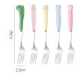 Eating Mixing Cute Cartoon Ceramic Handle Dinnerware Cutlery Kitchen Utensil Soup Spoons Tableware. 