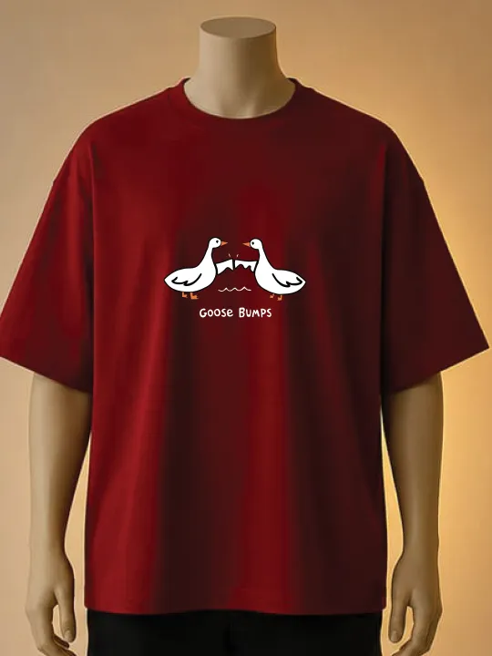 "Goose%20Bumps"%20Fist%20Bump%20Graphic%20T-Shirt%20T-Shirt-%20Cream,%20Brown,%20Black,%20Blue,%20Maroon%20-%20Image%204