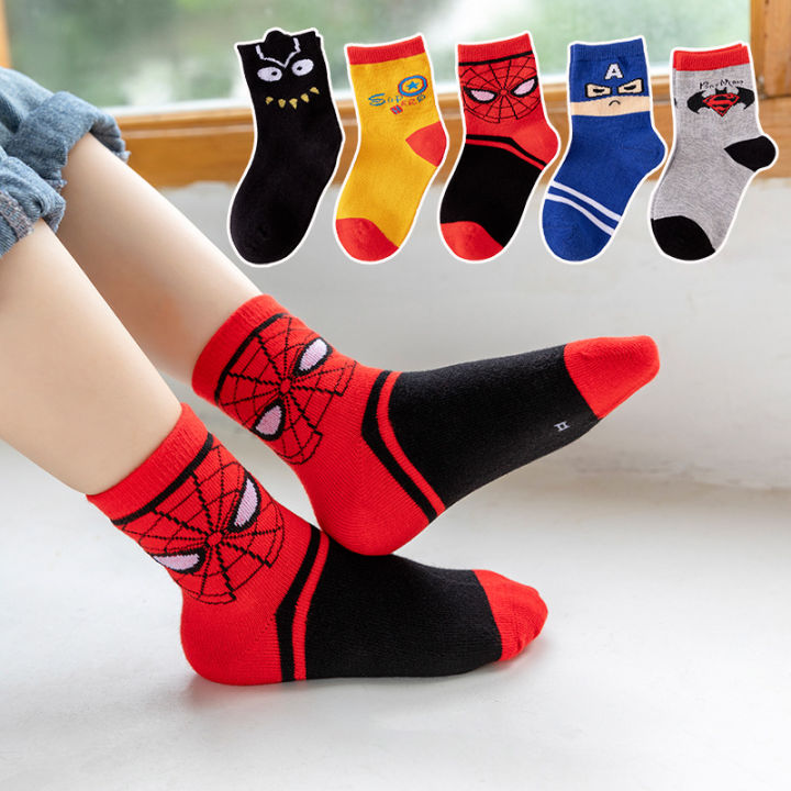 aby%20Sos%20Spiderman%20Cartoon%20Anime%20ero%20Cotton%20o%20ube%20Sos%20Children%20Autumn%20Winter%20ids%20Sos%205%20pairs%20or%20andom%201pair%20-%20Image%208