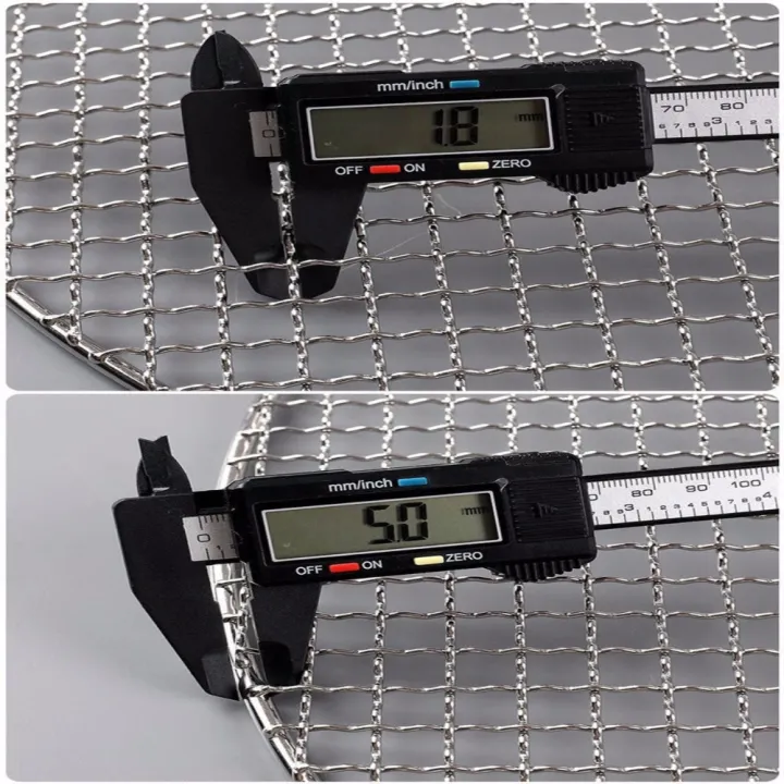 New%20Stainless%20Steel%20BBQ%20Grill%20Net%20No%20Foot%20Round%20Steam%20Mesh%2020cm%20Grid%20Wire%20Net%20Hiking%20-%20Image%208