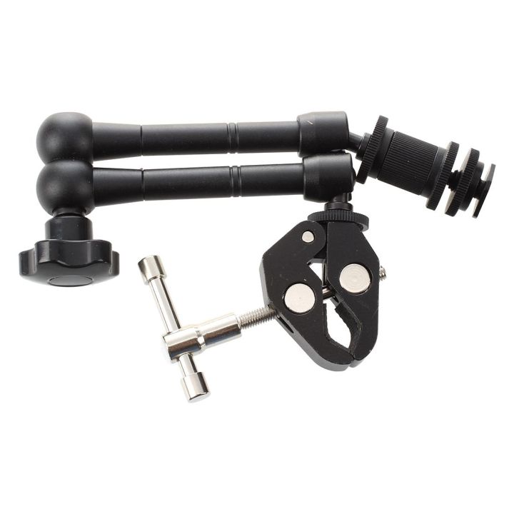 11"%20Inch%20Friction%20Articulating%20Magic%20Arm%20+%20Super%20Clamp%20Crab%20Plier%20Clip%20for%20DSLR%20-%20Image%204