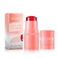 Yuanyan Jelly Texture Blush Stick Aloe Moisturizing Lip Cheek Stain 3-in-1 Face Contour Rouge Makeup Brighten Peach Pink Coral Tinted. 