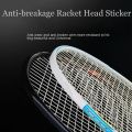 Easy To Peel Self Adhesive Badminton Racket Head Protection Racket Line Protection Anti-Friction Racquet Guard Badminton Accessories Racquets Protective Sticker Sport Equipment. 