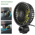 Car Cooling Fan, USB Backseat Auto Rear Seat Fan 3 Speed Vehicle Clip Fan for Car Vehicle Truck Van SUV RV Boat Bus. 