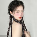 Hair korean style boxing ladies pearl hair braids girl sweet long strap hairstyle hair rope Y2K wig with women's hair accessories. 