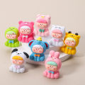 1Set Sanrio Lilith Ornament Animal Shape Figurine Micro Landscape Desktop Decoration Car Interior DIY Keychain Phone Chain FUHENG. 