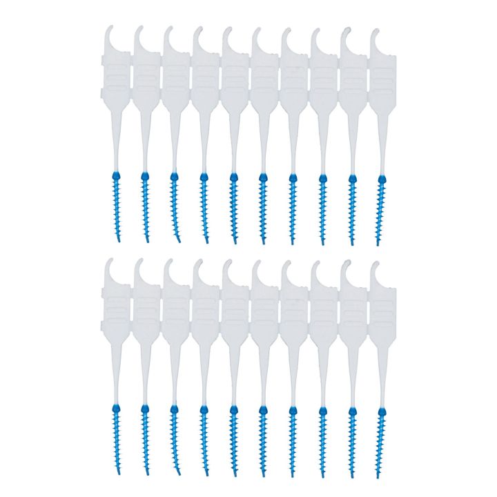 400Pcs/Box Soft Dental Floss Interdental Brush Disposable Teeth Stick ...