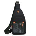 Vylon Men Chest Bag Large Capacity Chest Pack Casual Sling Bag Sports Male Shoulder Bag Outdoor Crossbody Bag side bag. 