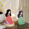 Silicone Pendulum dress Handcrafted DIY 3D Princess candle mold Lift the skirt Desktop Epoxy resin ornaments for Party decorations Craft enthusiasts Home interior Gift idea DIY projects. 