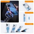Portable For Magsafe Phone Magnetic Stand Ultra-thin Strong Magnet Double Sided Holder Removable Adhesive Foldable Back Sticker Bracket Travel. 