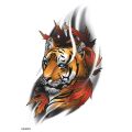 Color Tiger Lion Wolf Black Lion Waterproof Temporary Tattoos Men Tattoo Body Tattoo Stickers Women Temporary Tattoo. 