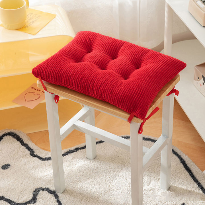 Solid Color Thickened Corn Kernel Nine Needle Plush Student Office Long Sitting Tatami Soft Seat Cushion