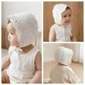 Cute White Baby Lace Hat Princess Floral Summer Sun Hat Breathable Embroidery Toddler Sun Hat Photography Props. 