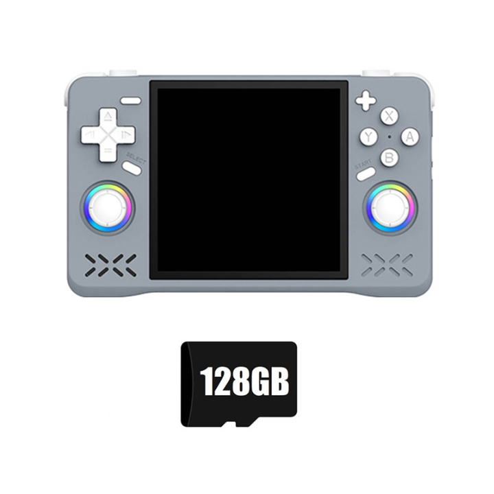 Portable Pocket Game Player XF40H Retro Handheld Game Console 128G 4.0" IPS Screen WiFi Linux RGB 3D Joystick Support B