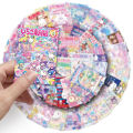 51 Sanrio poster stickers, cartoons, cute puddings, dogs, coo cards, decorative stationery, mobile phone cases, small mochi stickers. 