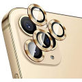 Gold Color Metal Camera Lens Glass Film for iPhone 12 Pro. 