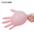 DISICHEN Fashion 20/50/100PCS Pink Nitrile Gloves Disposable Latex Gloves Powder Free for Household Cleaning Beauty Salon Working Kitchen Gloves. 