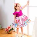 Baby Girl Princess Dress For Kids Wedding Clothes Big Bow Party Birthday Children Ball Gown. 