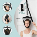 Stretch frame strap orthosis cervical vertebral gate device neck flex muscle release neck traction suspension correction breathable storage bag neck traction spine. 