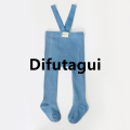 Difutagui VISgogo Baby Girl Boys Tights Cute Footed Pantyhose with New Suspenders Stretch Overalls Stockings Infant Leggings. 