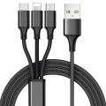 3 in 1 USB Charging Cable Universal Multi Function 3 in 1 usb cable fast charging. 