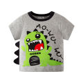 betop children's clothing korean dinosaur summer kids short sleeve t-shirt cartoon pattern boy top half. 