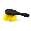 Detailing Tool Soft Bristle Car Tire Brush Heavy Duty Durable Design Wheel Cleaning Brush Short Handle Ergonomic Handle Automotive Detailing Tool Outdoor Cleaning. 